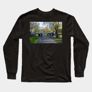 The Boston Public Garden in the Spring Boston MA Long Sleeve T-Shirt